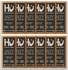 Hu Organic Salty Dark Chocolate Box 12 Bars Paleo Vegan Fair Trade Gluten Free