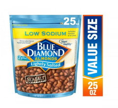 Blue Diamond Almonds, Lightly Salted Snack Almonds perfect for lunches and on