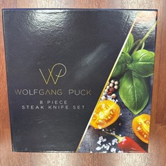 New Wolfgang Puck 8 Piece 4.5 Inch Steak Knife Set High Carbon Steel