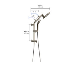 Kohler Hydrorail Shower System 3-in-1 Multi Function Complete Set Brushed Nickel