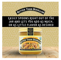 Better Than Bouillon Organic Roasted Chicken Base,Shelf-Stable,8 oz Jar (2 PACK)