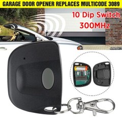 2PC Remote Control Garage Door Gate Opener Transmitter 10 Digit Pins Code-300MHz