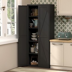 71″ Tall Metal Kitchen Pantry Storage Cabinets with Doors and Shelves, Cupboard
