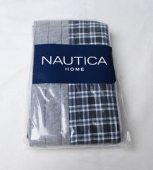 Nautica Home Adelson Standard Pillow Sham MS7 Blue Plaid Size 20 in x 26 in NWT