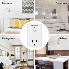 BN-LINK Mini Wireless Remote Control Outlet Switch Power Plug