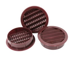 2″ Round Plastic Louver Soffit Air Vent Reptile Screen Grille Cover