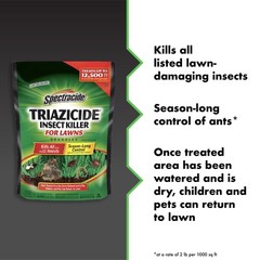 Triazicide Insect Killer for Lawns, Granules Kill Lawn-Damaging Insects, 10 lb