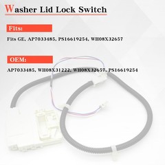 3-Wire Washer Lid Lock Switch Assembly For GE WH08X32657 290D3070P002