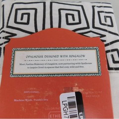 Opalhouse with Jungalow Twin/Twin XL Percale Fitted Sheet Ikat Black #8246