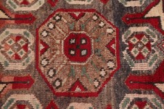 Red Traditional Geometric Area Rug 4×6 Hand-knotted Wool Carpet for Any Room