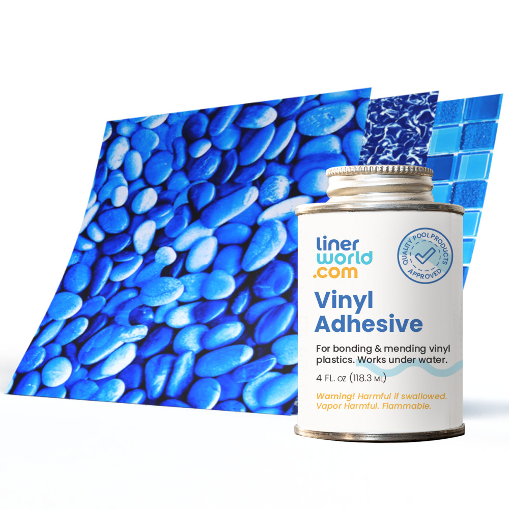 Pool Liner Patch & Repair Kit – 2’x2′ Vinyl Patch + 4oz Glue – 3 Patterns!
