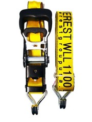 8-PK 1.5in x 15ft Ratchet Tie Down 3300LBS Break Strength 1100LBS Work Limit