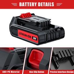 20V 1.5Ah Lithium ion Battery For Black & Decker 20 Volt MAX LBXR20 LB2X4020 US