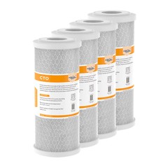 4 Pack 10″x4.5″ Carbon Block Water Filter charcoal for Big Blue Well Whole House