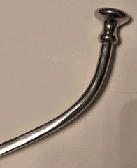 Restoration Hardware RH Bistro Bath Coat Entryway Hook Polished NIckel Silver