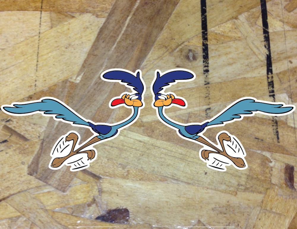 Road Runner Sticker Decal Looney Laptop Wall Car Phone Racing Wile Coyote