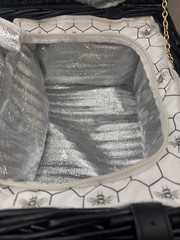 Williams-Sonoma Honeycomb Picnic Basket-READ