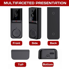 2.4G Wireless Smart Visual Intercom Video Doorbell Camera Monitor for Home US
