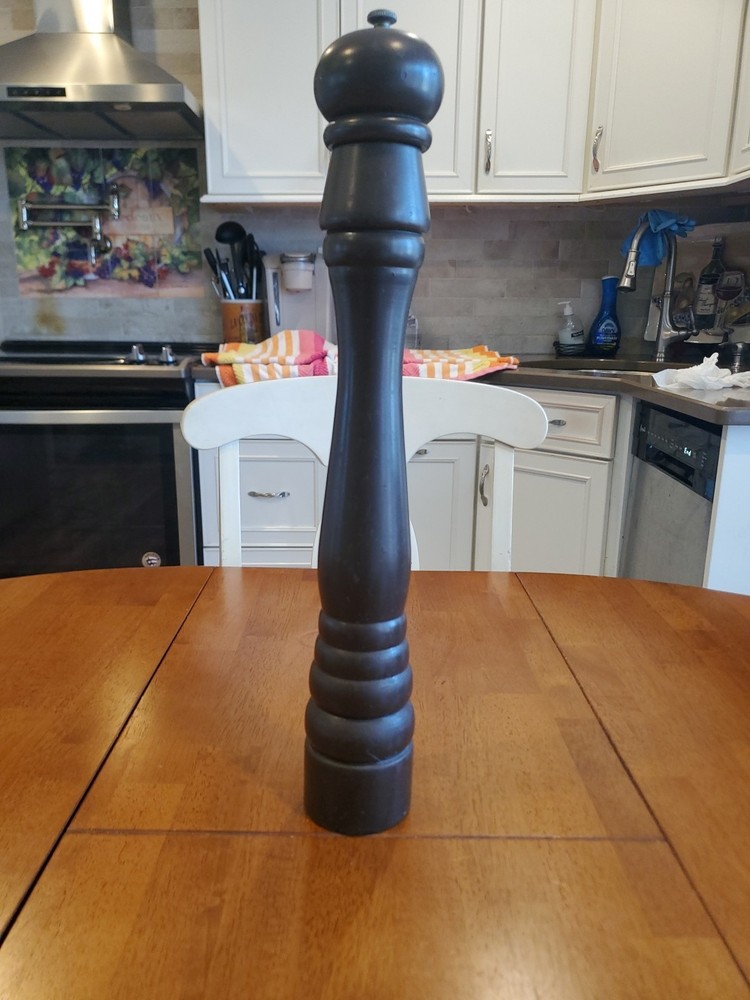 Vintage Peugeot France 18.5″ Wooden Pepper Mill Tall