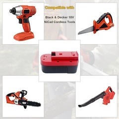 2Pack 18V for Black & Decker HPB18 18 Volt Battery/Charger HPB18-OPE 244760-00