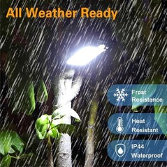 2Pack Clip on Solar Lights Outdoor, 60 LED Solar Motion Sensor Clamp on Light