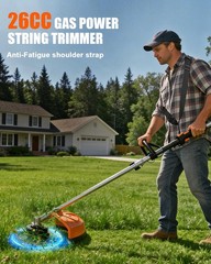 26cc 3 in 1 Brush Cutter 2-Stroke Weed Eater Wacker Gas Powered String Trimmer