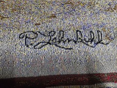 Horses & Barn Afghan Throw Tapestry Blanket 58×48 in P. Johnbuhl