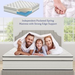 10″12″14″ Twin Full Queen King Size Mattress in a Box Hybrid Spring Memory Foam