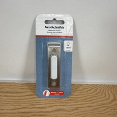 Heath Zenith 18000217 Satin Nickel Silver Metal Wired Pushbutton Doorbell