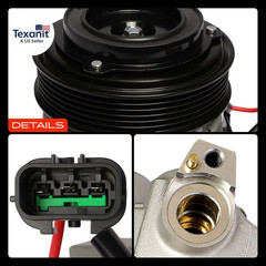 Air Conditioner AC Compressor with Clutch Compatible with Kia Forte 2022 2023 20