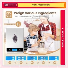 Food Scale High Weight Capacity Ash Silver 1.0 Count 11lb Kitchen 0.05oz 1g 6