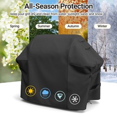 600D Weber Spirit 200 300 Grill Cover 52″ Heavy Duty Waterproof 7106 BBQ Cover