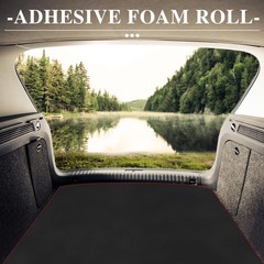 Adhesive Neoprene Foam Sheet Roll 12x59x1/8in Closed Cell Padding Black