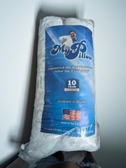 MyPillow Premium S/Q Bed Pillow Machine Washable & Dryable White/Blue