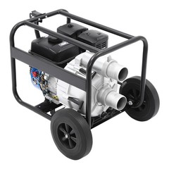 4 Stroke 7.5HP Gasoline Water Pump 3″ Full Trash Water Transfer Pump w/15m Pipe