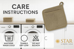 Terry Cotton Pot Holder with Pocket | Heat Resistant, Durable, Machine Washable