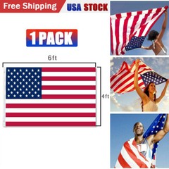 4×6 Ft American Flag w/ Grommets – United States Flag – US Flag – USA America.