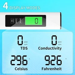 TDS Meter Digital Tester Water Quality Testing Kits for Drinking Water 0-9990ppm