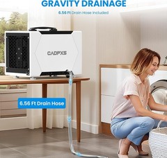 CADPXS Crawl Space Dehumidifier 80 Pint+Dehumidifier Riser Kit, Noise Reduction
