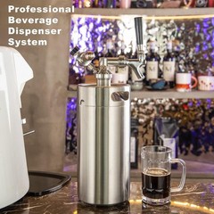 Stainless Steel 128oz Mini Keg with Updated CO2 Regulator – Fresh Beer Anytime