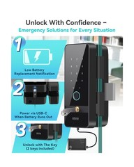 Smart Glass Door Locks for Frameless Glass Doors–Keyless Entry Deadbolts w
