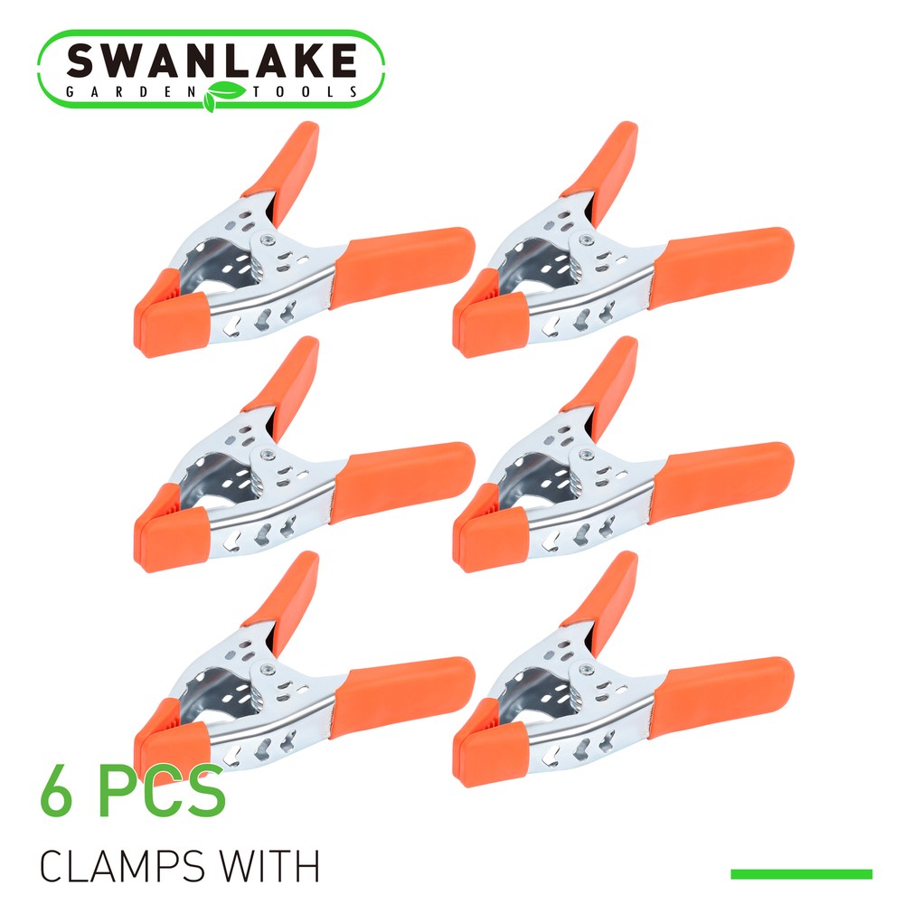 6Pcs 6″ inch Heavy Duty Metal Spring Clamps Tips Tool Clip 2.5″ Jaw Opening