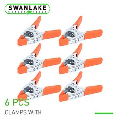 6Pcs 6″ inch Heavy Duty Metal Spring Clamps Tips Tool Clip 2.5″ Jaw Opening