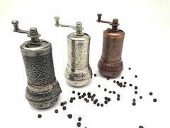 Handmade Turkish Salt Pepper Spice Grinder Mill 4.2in , Pepper Grinder US SELLER