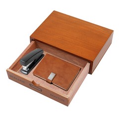 Single-Drawer Storage Box Wooden Desktop Jewelry Organizer Desktop Drawer