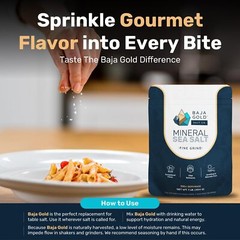 Baja Gold Mineral Sea Salt, Fine Grind, 1 Lb. Bag