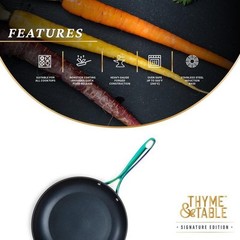 Non Stick Frying Pan 12 Inch Induction Safe Ergonomic Handle Heavy Duty Cookware