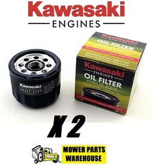 2 GENUINE OEM KAWASAKI ENGINE OIL FILTERS 49065-0721 REPL 49065-7007 FR FS FX