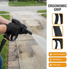 1/4″ High Pressure Washer Gun 4350 PSI Car Wash Foam Spray w/ M22-14mm Connector
