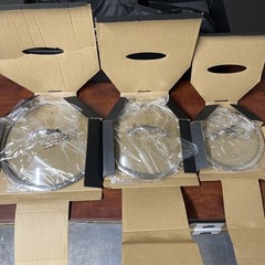 HexClad Hybrid 7-Piece Cookware Fry Pan Set 8” 10” 12” Inch W/ Lids & 12” Wok